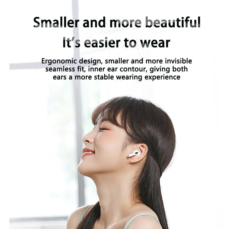 Pro 4 TWS Wireless Headphones Earphone Bluetooth-compatible 5.3 Waterproof Headset with Mic